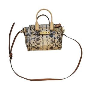 Coach Exotic Swagger 37187 Women's Leather Handbag, Shoulder Bag, Crossbody Bag
